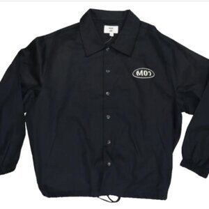 Mode of One 100% Cotton Twill Snap Front Drawstring Hem Men's Coach's Jacket XL